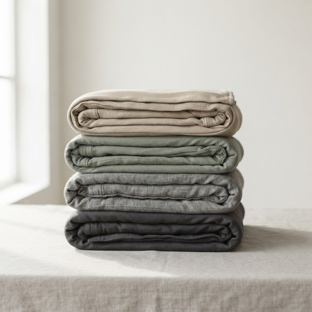 Range of weighted blankets manufactured by YiBai Home